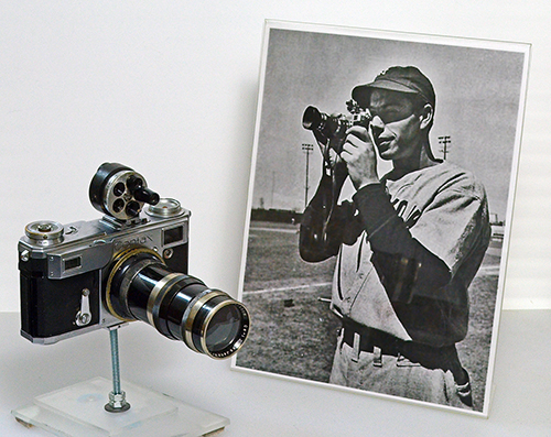 Joe DiMaggio and Camera